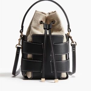 Black H&M Crossbody Bucket Bag